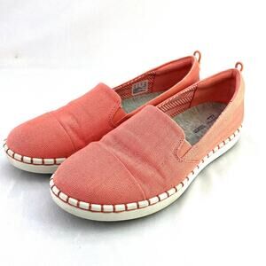 Clarks Cloudsteppers Cushion Soft Slip on Flats Soft Coral Loafers